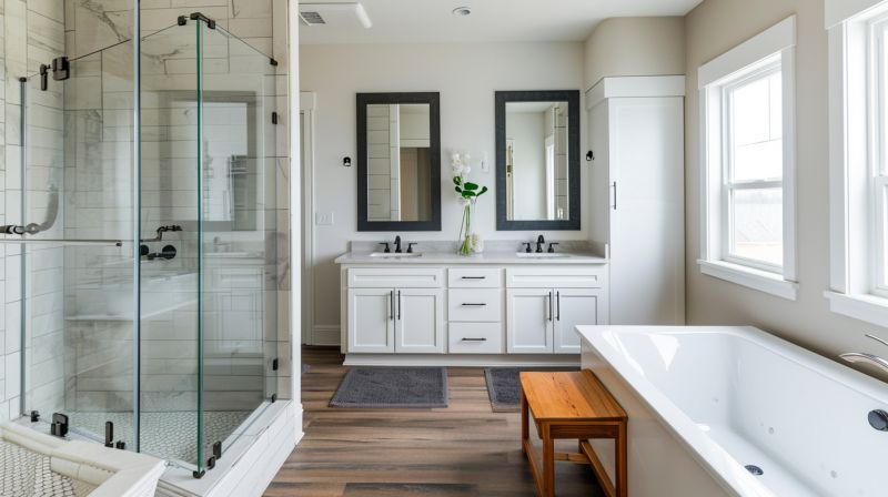 Modern residential bathroom renovation